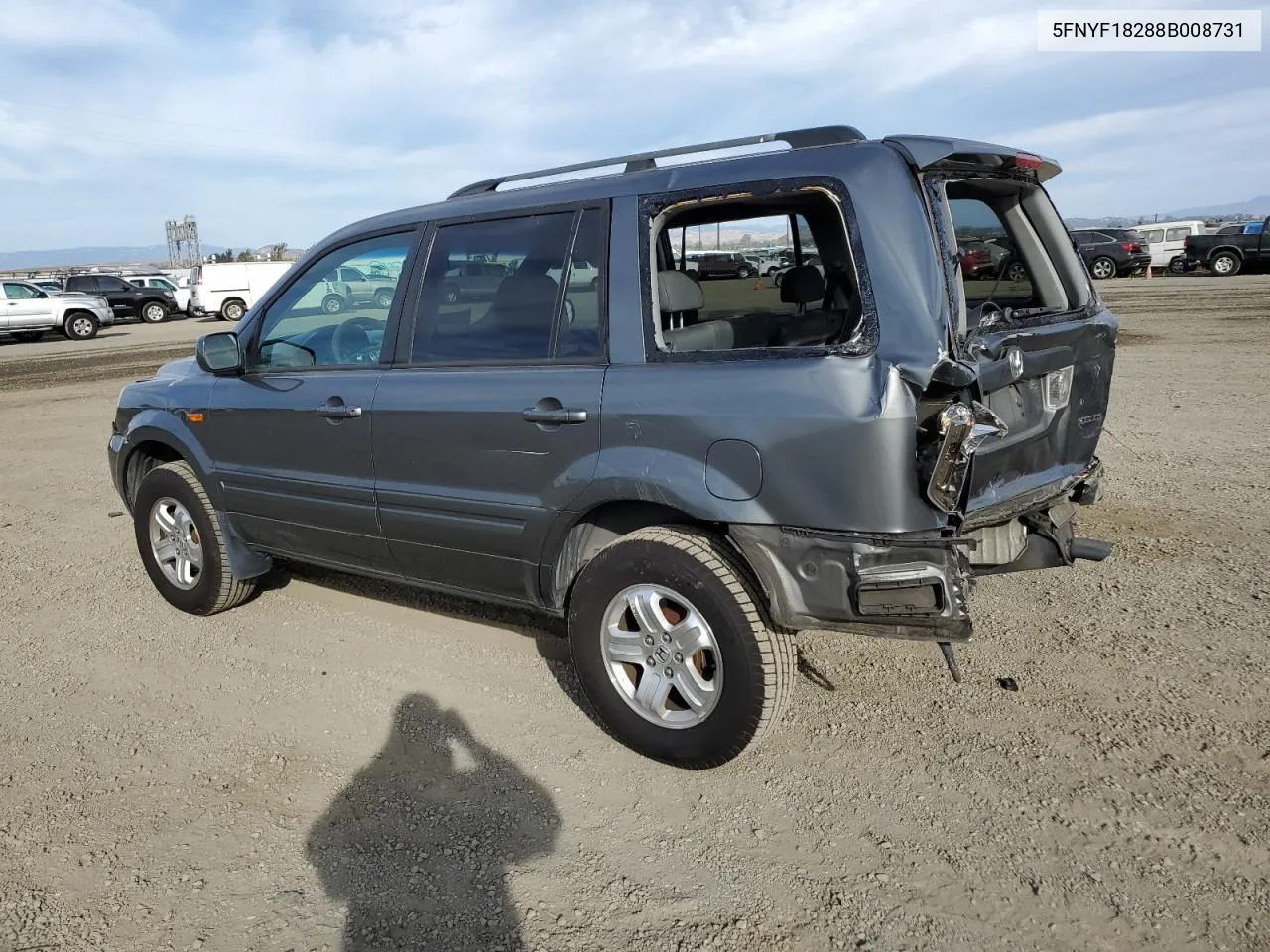 2008 Honda Pilot Vp VIN: 5FNYF18288B008731 Lot: 77875894