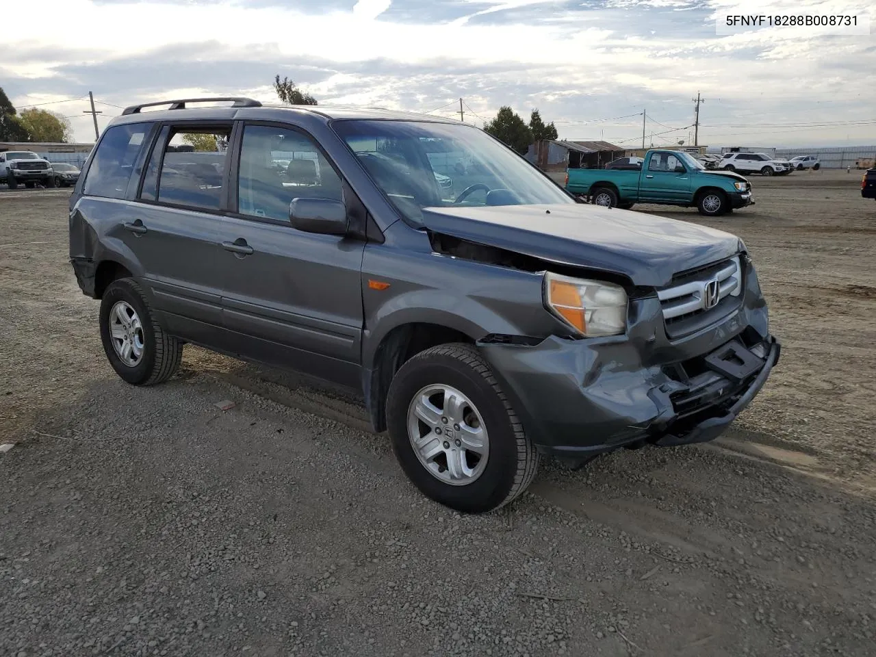 2008 Honda Pilot Vp VIN: 5FNYF18288B008731 Lot: 77875894