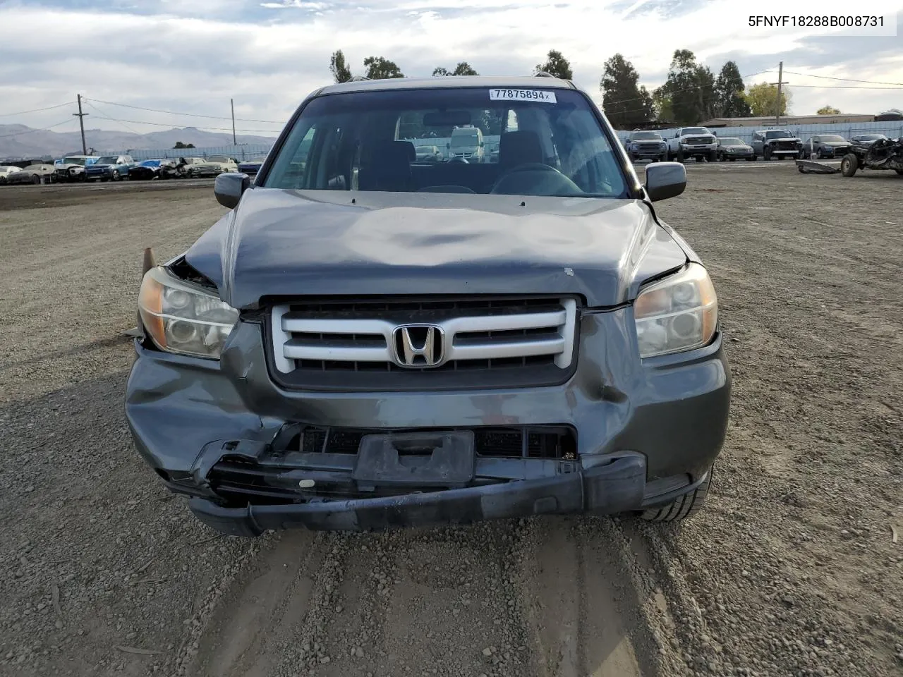 5FNYF18288B008731 2008 Honda Pilot Vp