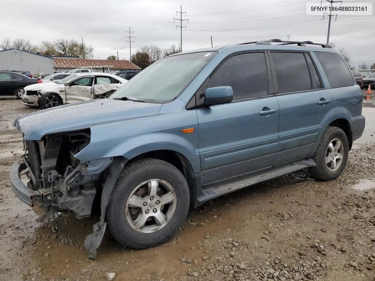 2008 Honda Pilot Exl VIN: 5FNYF18648B033161 Lot: 78590144