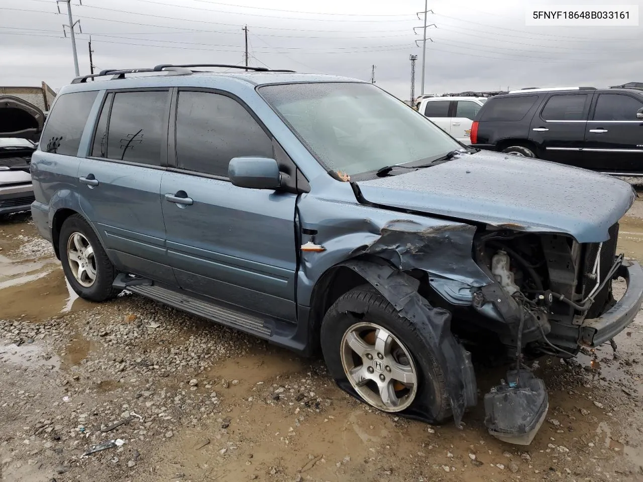 2008 Honda Pilot Exl VIN: 5FNYF18648B033161 Lot: 78590144