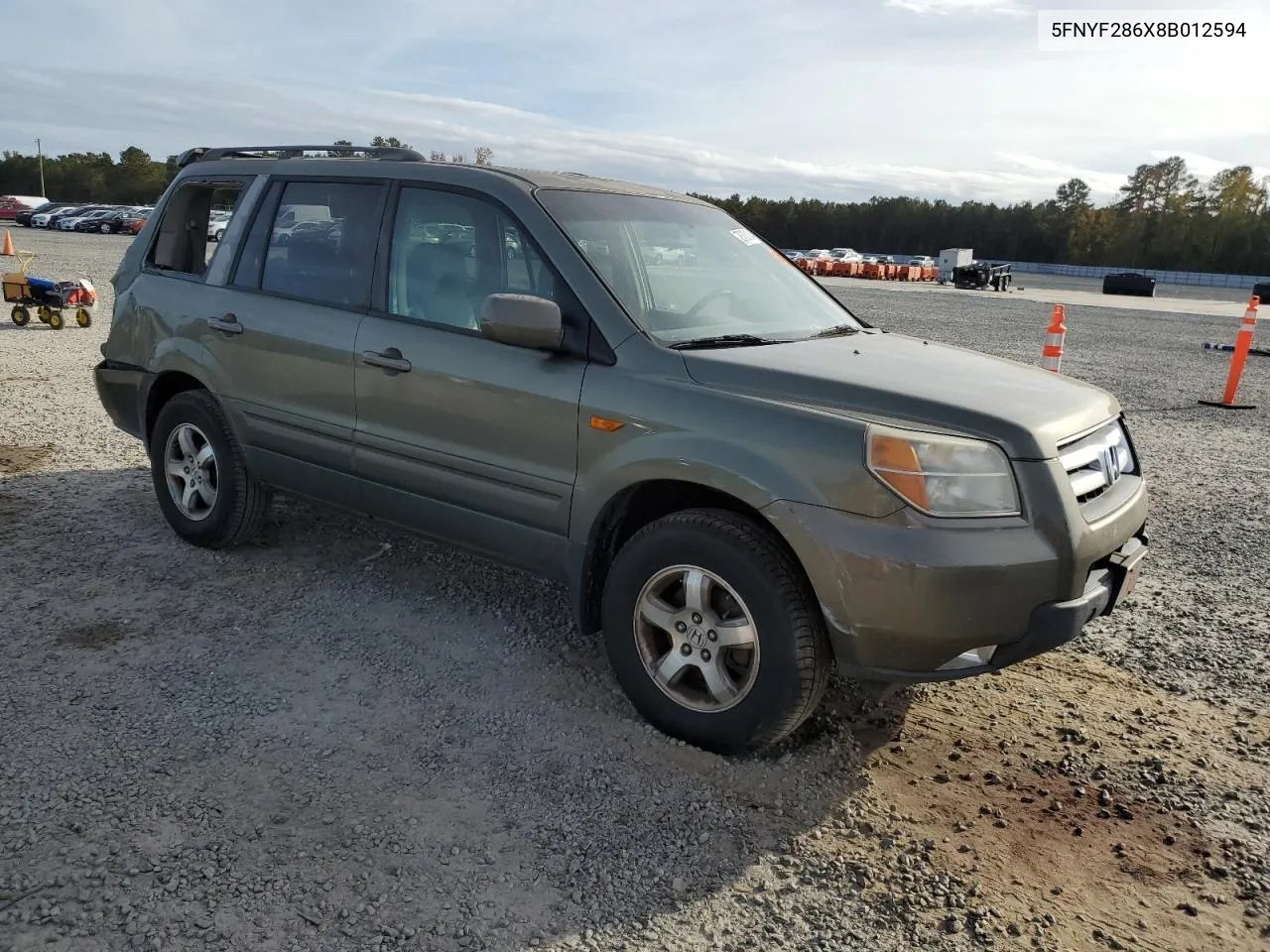 2008 Honda Pilot Exl VIN: 5FNYF286X8B012594 Lot: 78780134