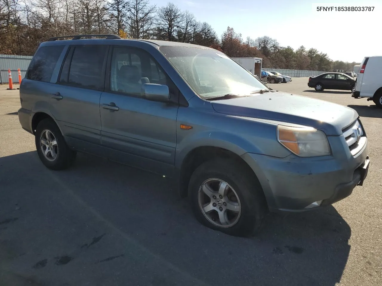 2008 Honda Pilot Exl VIN: 5FNYF18538B033787 Lot: 78850014