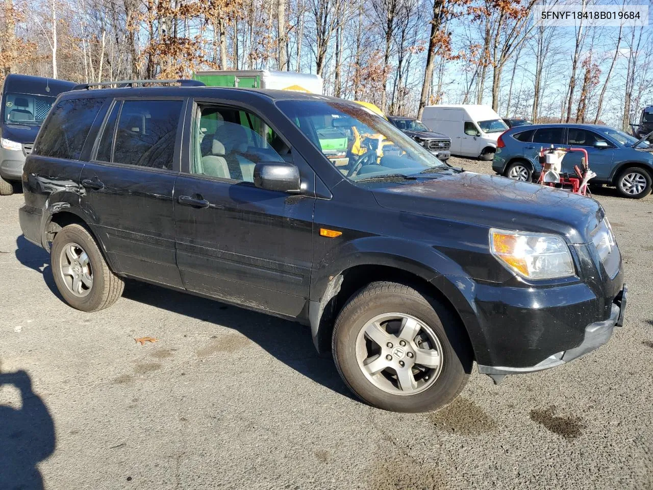 2008 Honda Pilot Ex VIN: 5FNYF18418B019684 Lot: 80204734