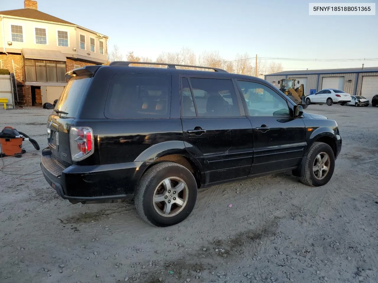 2008 Honda Pilot Exl VIN: 5FNYF18518B051365 Lot: 81343694