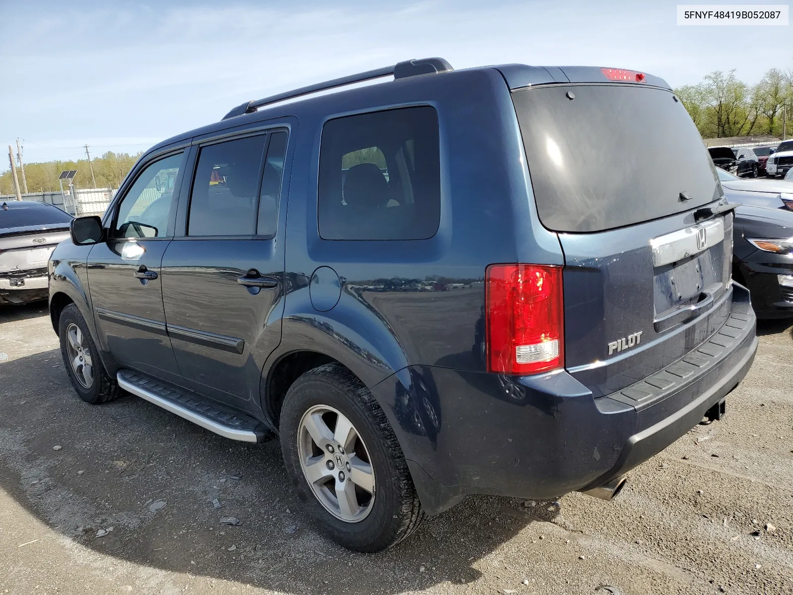 2009 Honda Pilot Ex VIN: 5FNYF48419B052087 Lot: 49873384