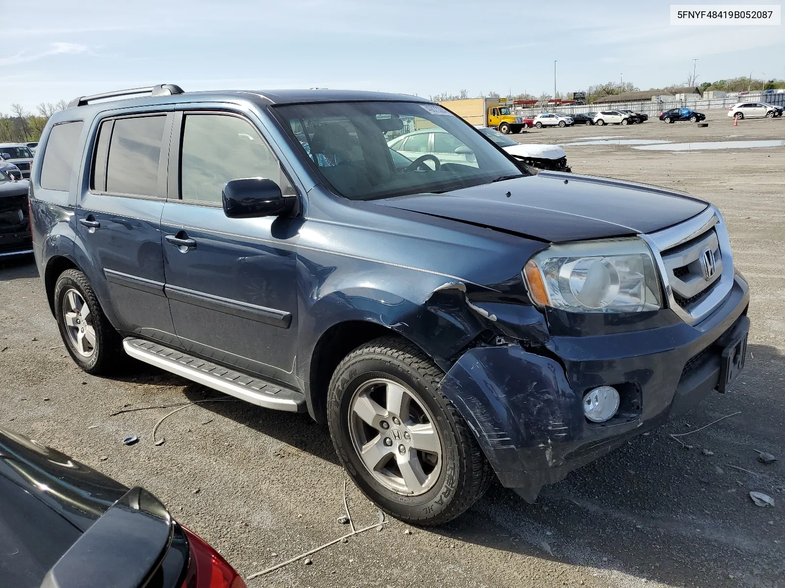 2009 Honda Pilot Ex VIN: 5FNYF48419B052087 Lot: 49873384