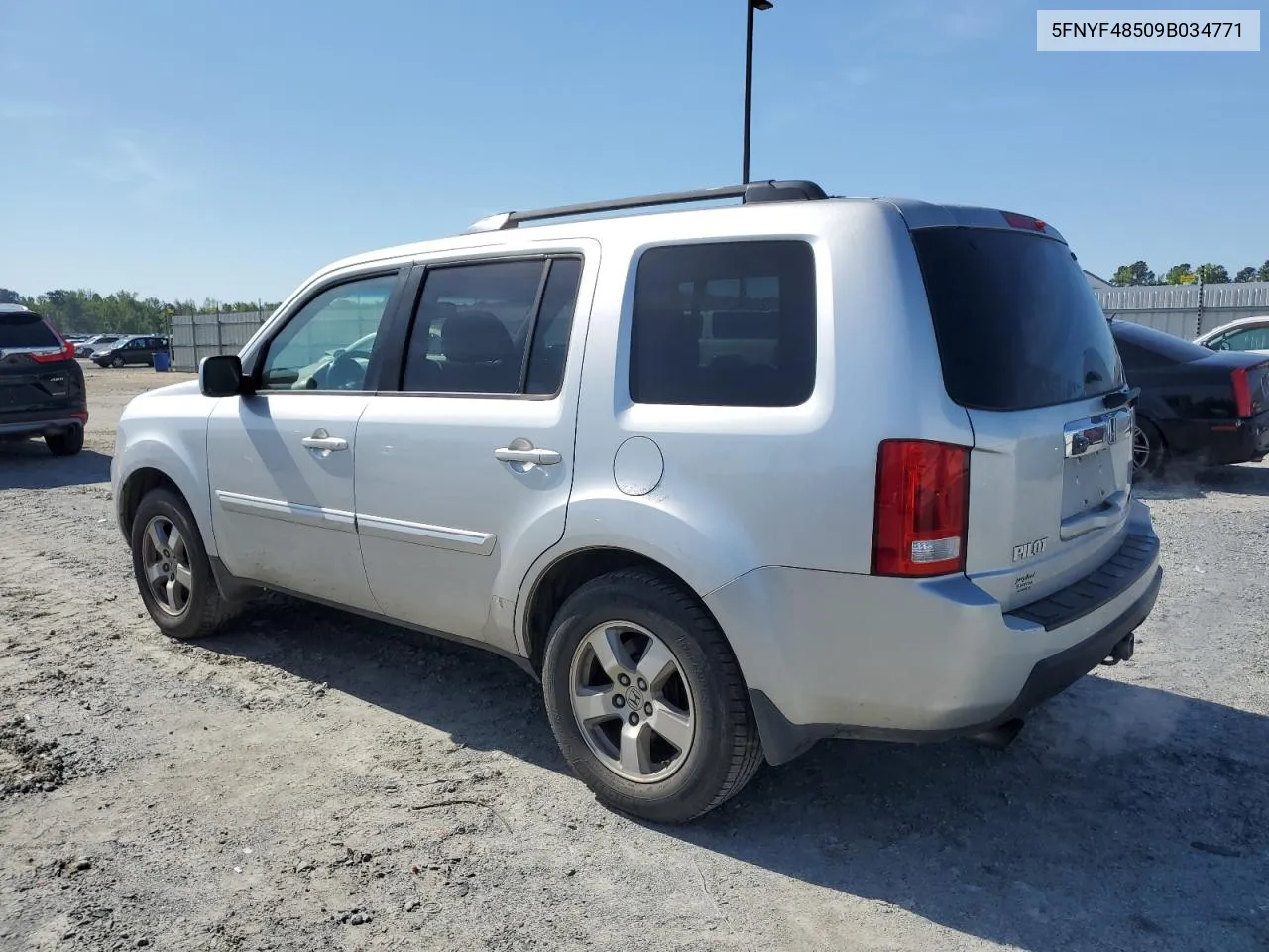 2009 Honda Pilot Exl VIN: 5FNYF48509B034771 Lot: 51424994