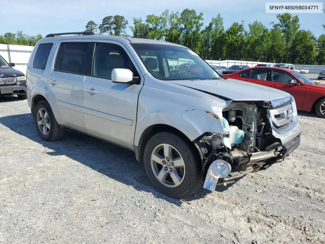 2009 Honda Pilot Exl VIN: 5FNYF48509B034771 Lot: 51424994