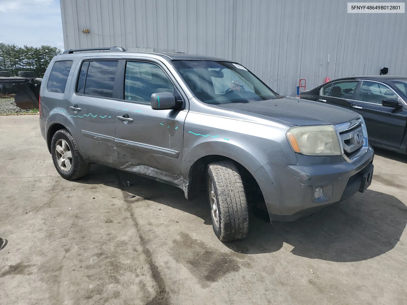 2009 Honda Pilot Exl VIN: 5FNYF48649B012801 Lot: 53697664