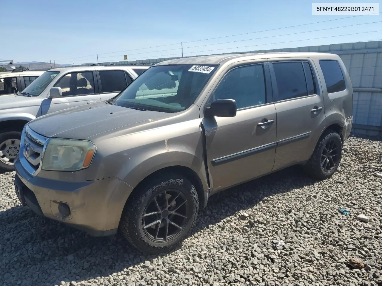 5FNYF48229B012471 2009 Honda Pilot Lx