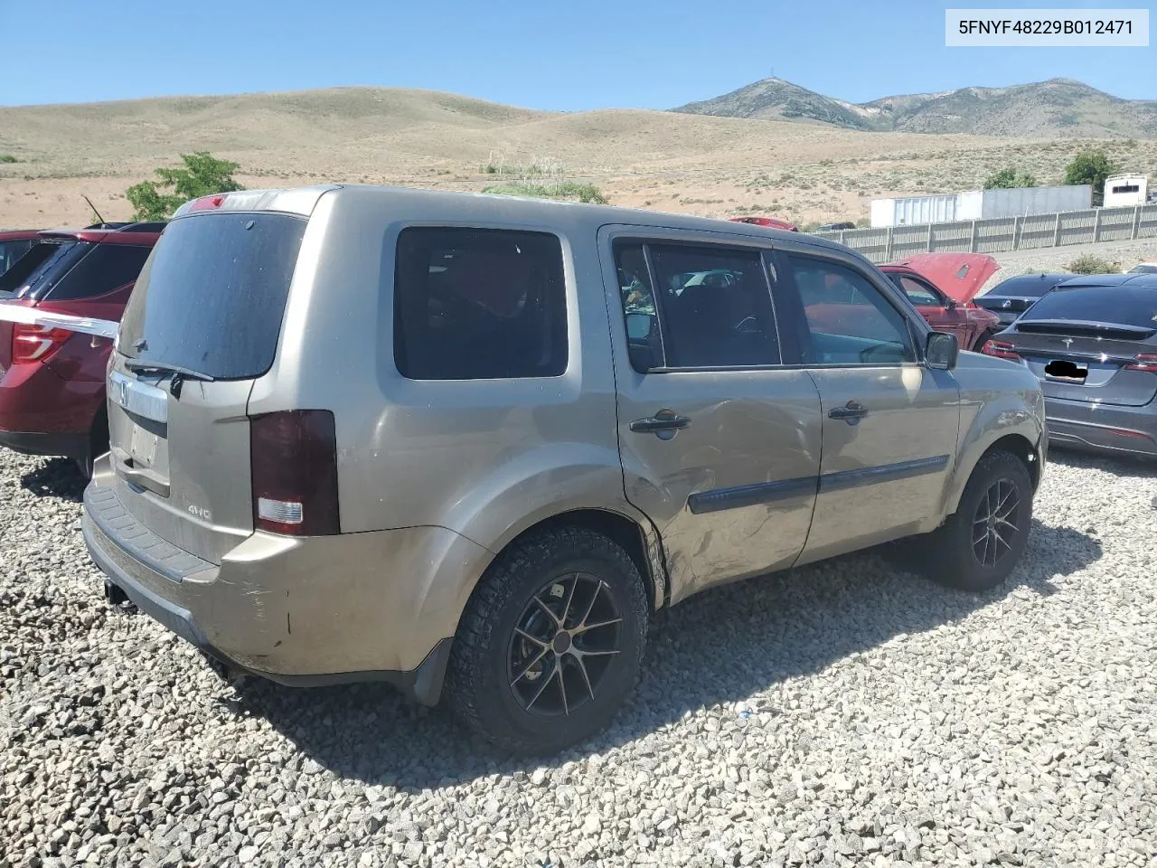 5FNYF48229B012471 2009 Honda Pilot Lx