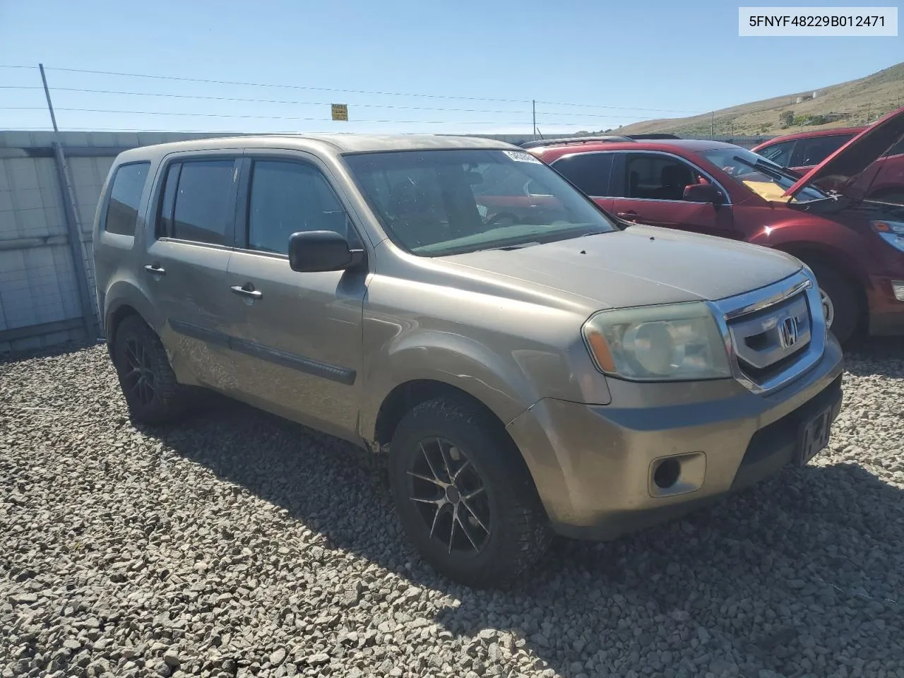 5FNYF48229B012471 2009 Honda Pilot Lx