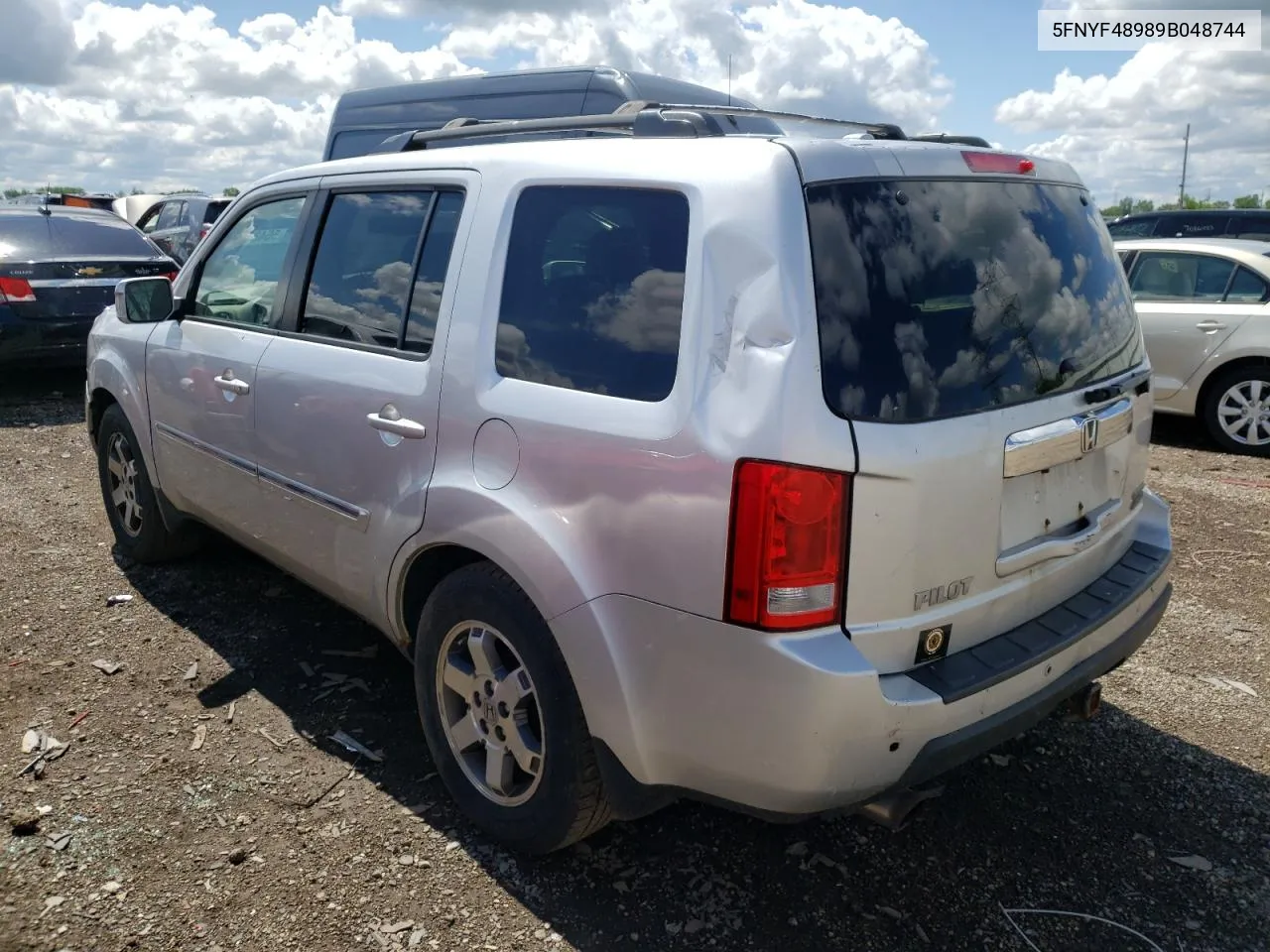 2009 Honda Pilot Touring VIN: 5FNYF48989B048744 Lot: 56484604