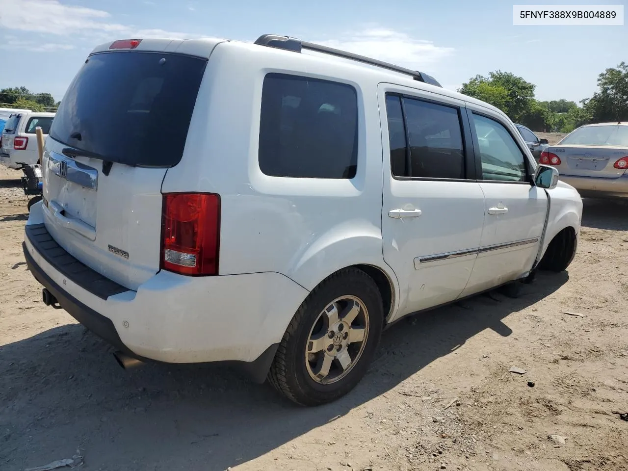 2009 Honda Pilot Touring VIN: 5FNYF388X9B004889 Lot: 61153934