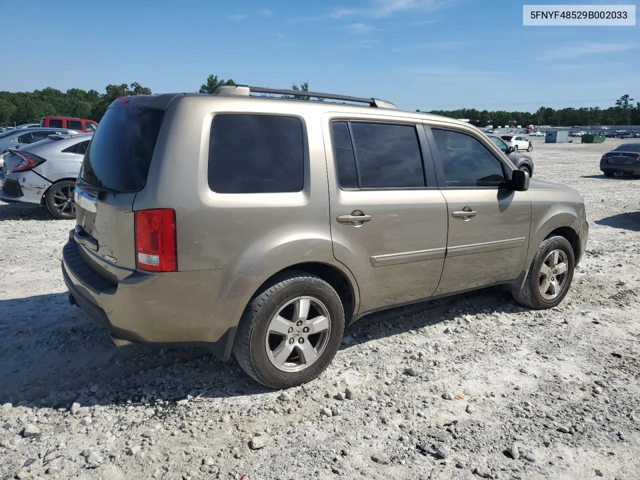 2009 Honda Pilot Exl VIN: 5FNYF48529B002033 Lot: 62741124