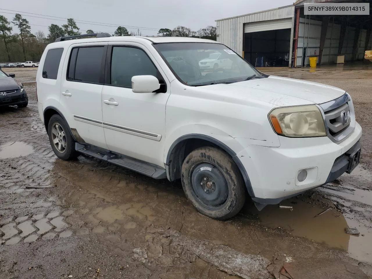 2009 Honda Pilot Touring VIN: 5FNYF389X9B014315 Lot: 66078504