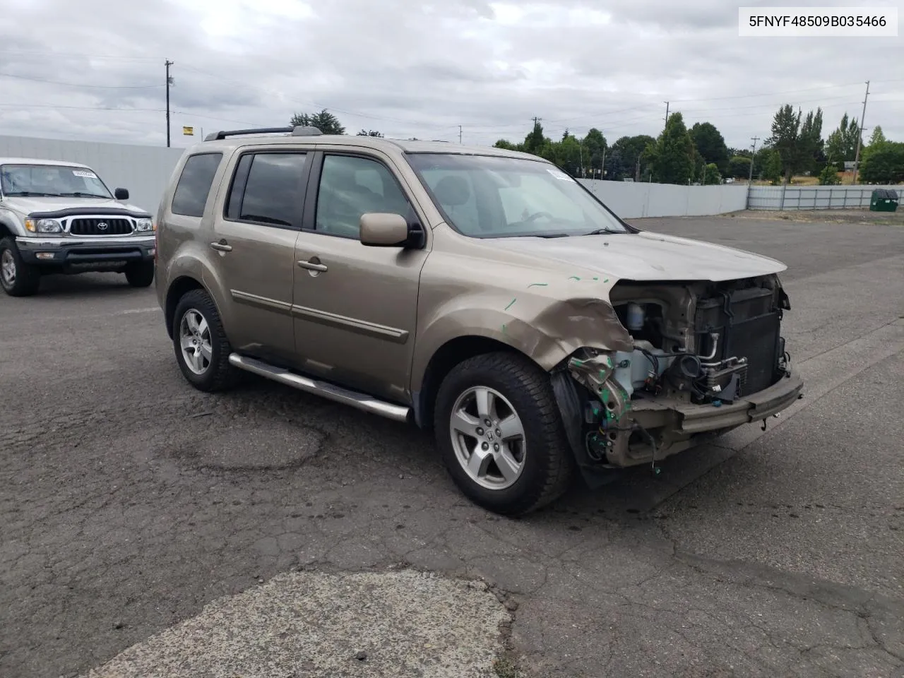 5FNYF48509B035466 2009 Honda Pilot Exl