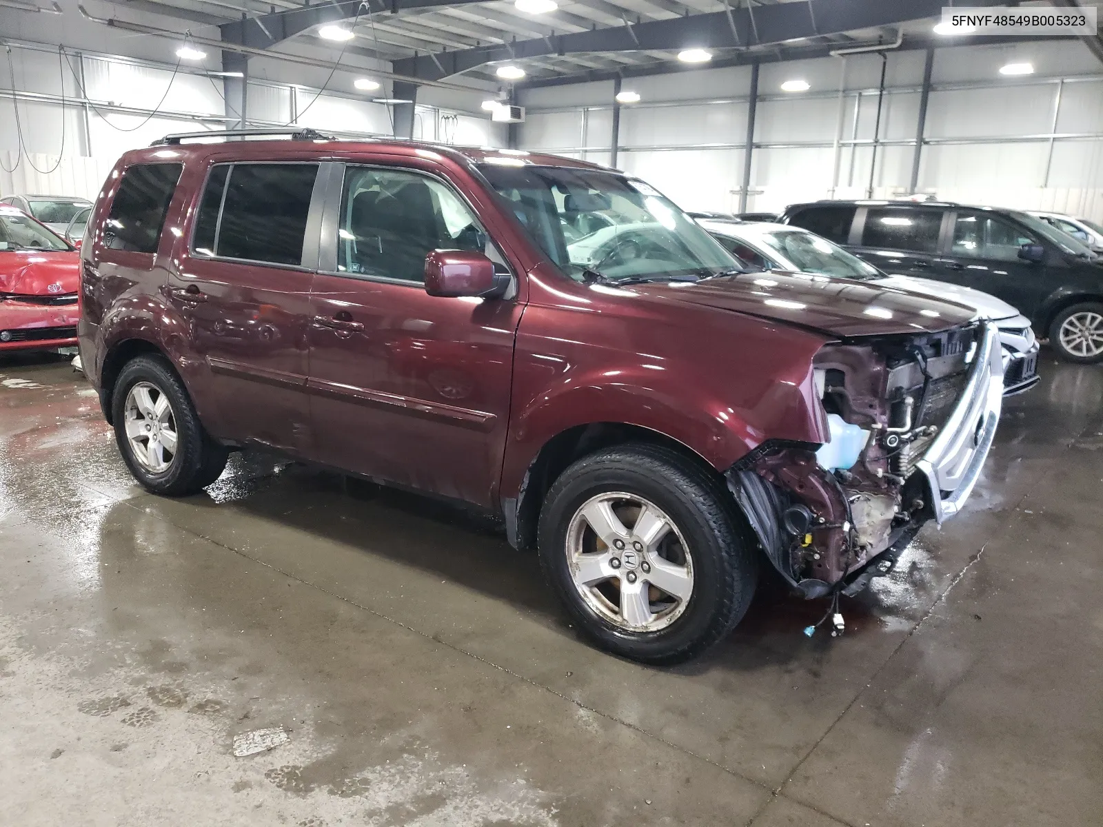 5FNYF48549B005323 2009 Honda Pilot Exl