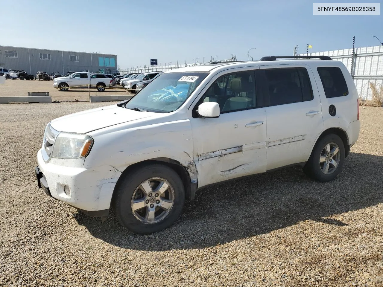 5FNYF48569B028358 2009 Honda Pilot Exl