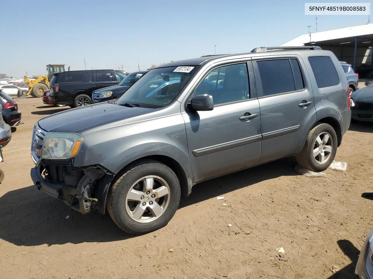 2009 Honda Pilot Exl VIN: 5FNYF48519B008583 Lot: 69072134