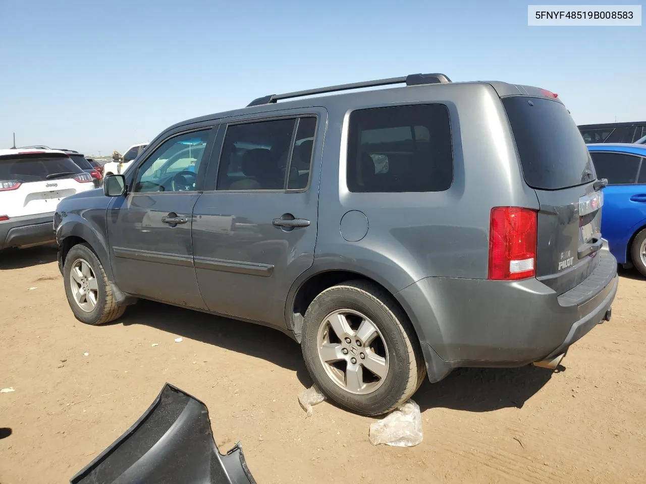 2009 Honda Pilot Exl VIN: 5FNYF48519B008583 Lot: 69072134