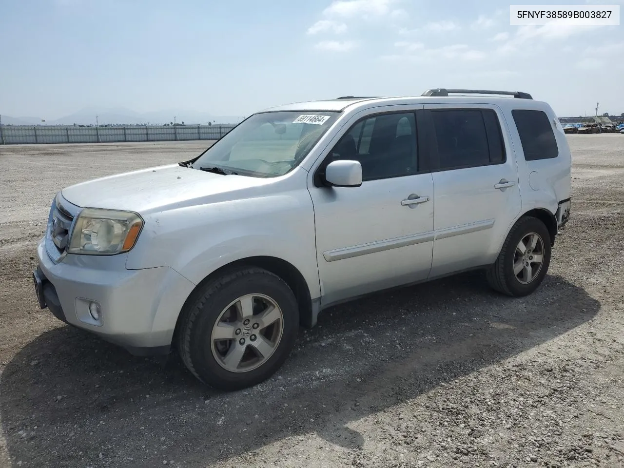 2009 Honda Pilot Exl VIN: 5FNYF38589B003827 Lot: 69114664