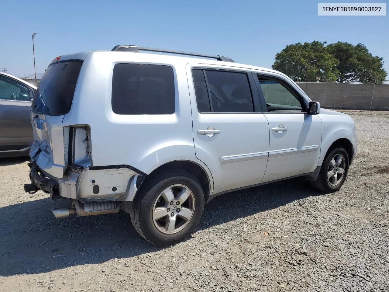 2009 Honda Pilot Exl VIN: 5FNYF38589B003827 Lot: 69114664