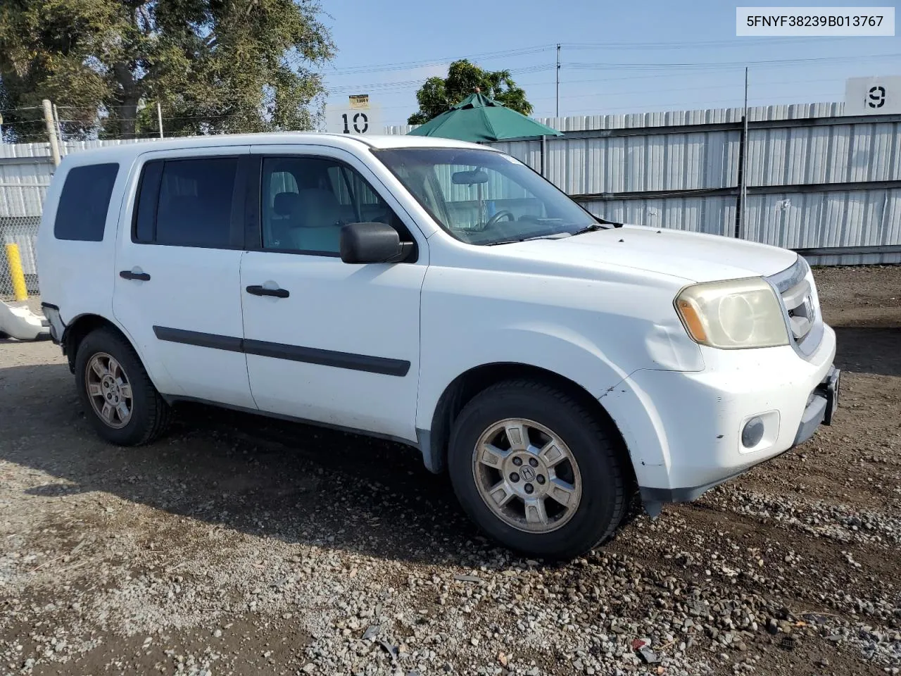 2009 Honda Pilot Lx VIN: 5FNYF38239B013767 Lot: 69306604