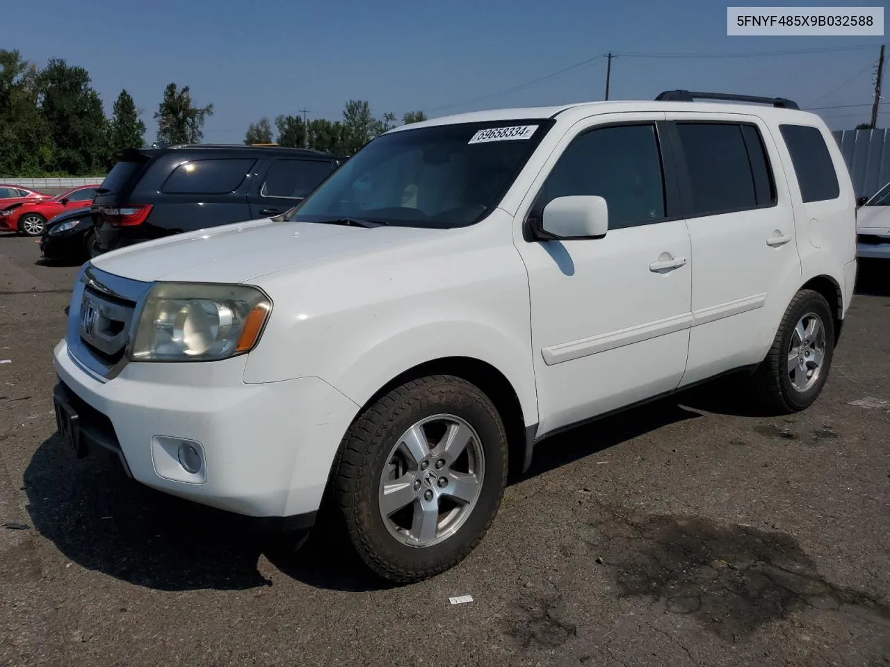 5FNYF485X9B032588 2009 Honda Pilot Exl