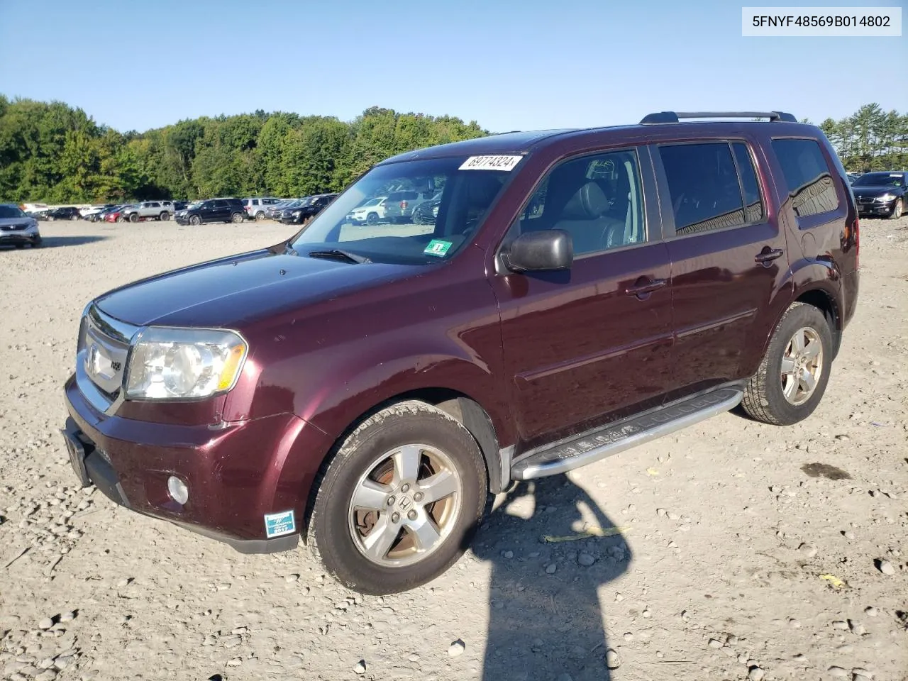 5FNYF48569B014802 2009 Honda Pilot Exl