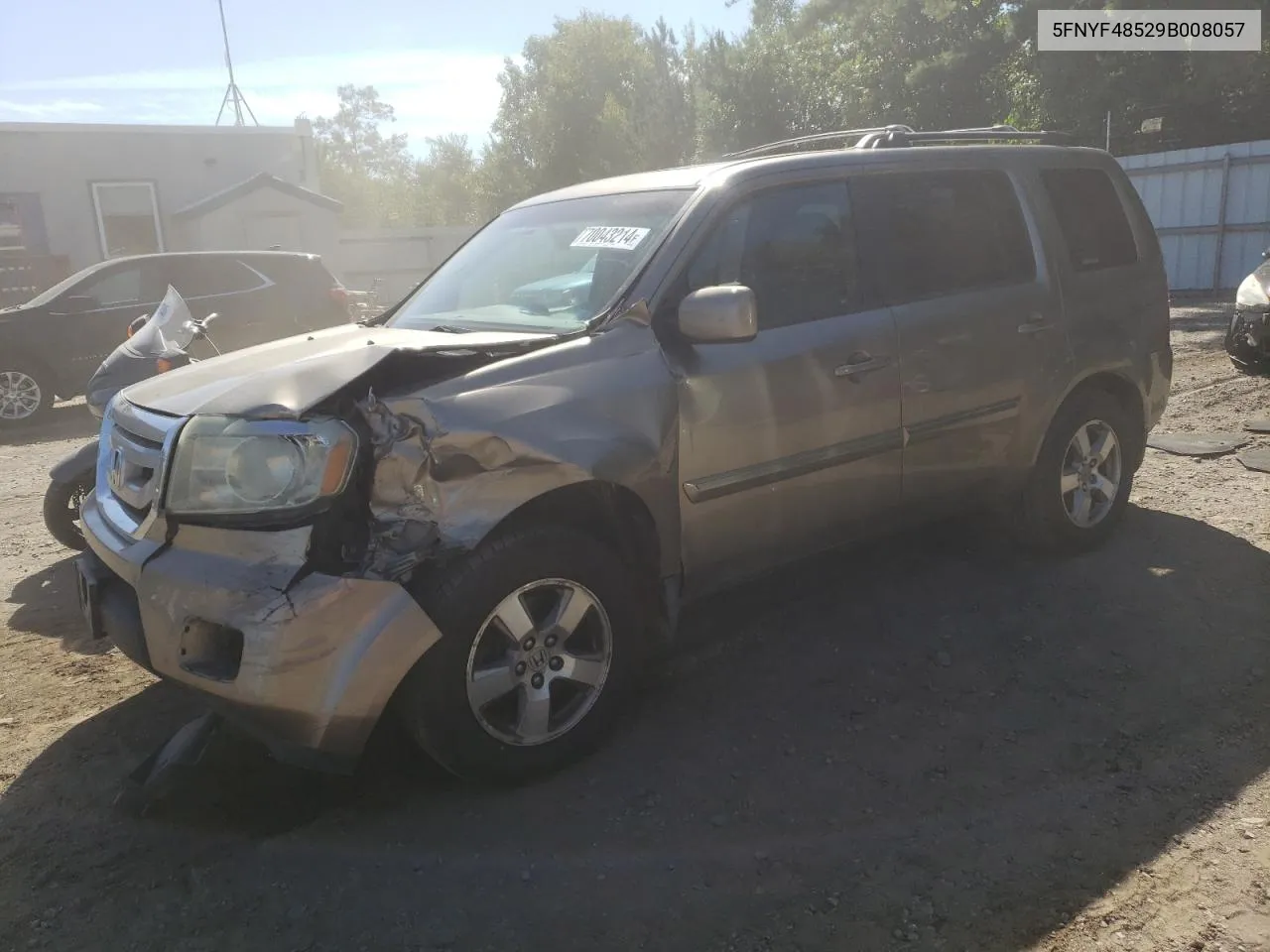 2009 Honda Pilot Exl VIN: 5FNYF48529B008057 Lot: 70043214