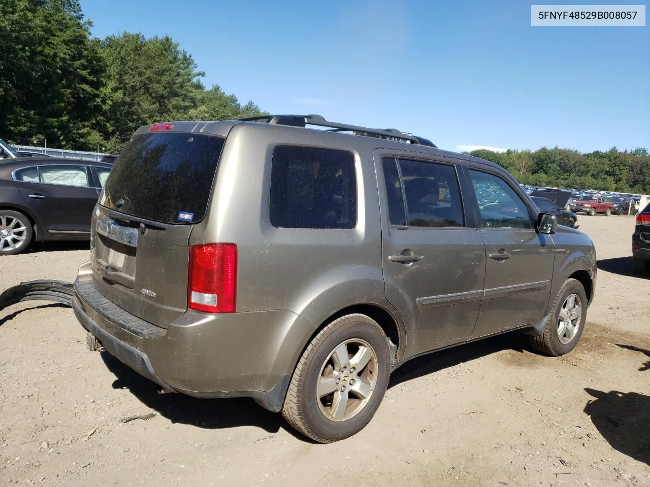 2009 Honda Pilot Exl VIN: 5FNYF48529B008057 Lot: 70043214