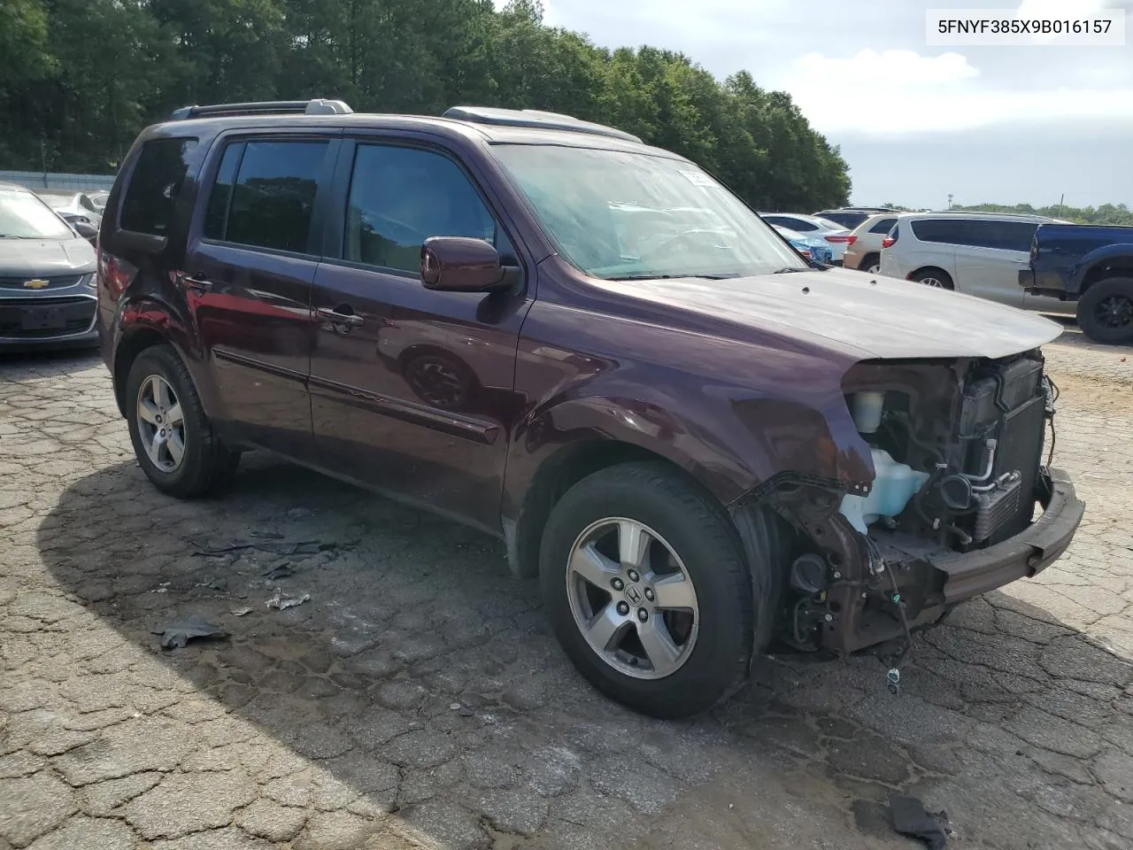 5FNYF385X9B016157 2009 Honda Pilot Exl