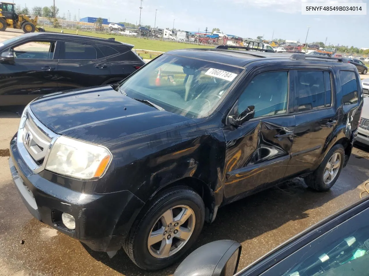 2009 Honda Pilot Exl VIN: 5FNYF48549B034014 Lot: 70607784