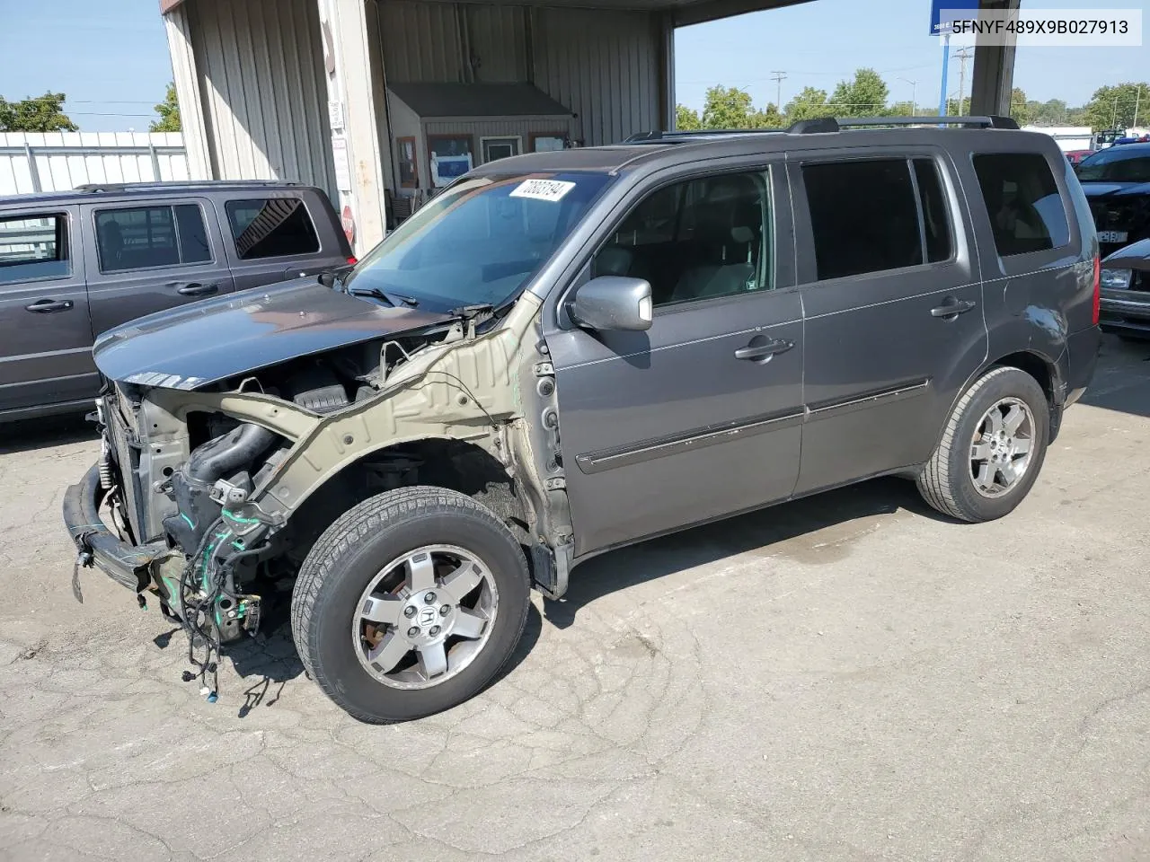 2009 Honda Pilot Touring VIN: 5FNYF489X9B027913 Lot: 70803194