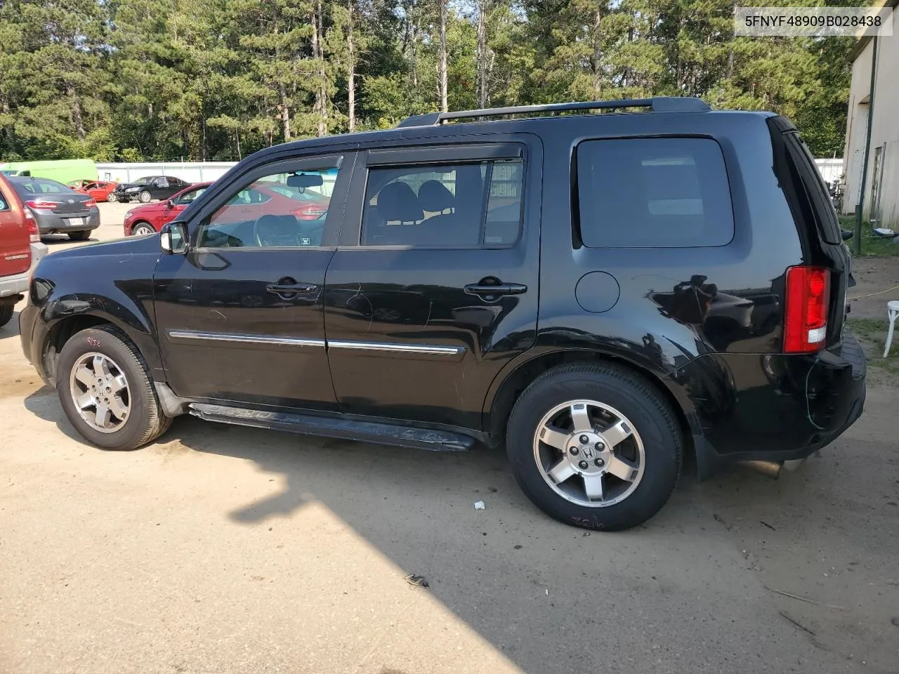 2009 Honda Pilot Touring VIN: 5FNYF48909B028438 Lot: 70815544