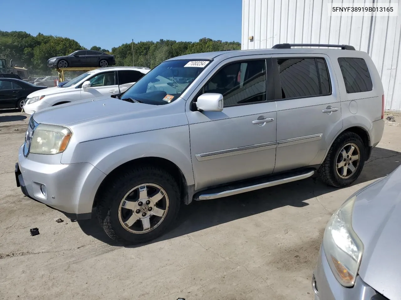 2009 Honda Pilot Touring VIN: 5FNYF38919B013165 Lot: 71083254