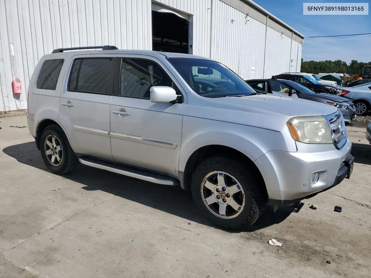 2009 Honda Pilot Touring VIN: 5FNYF38919B013165 Lot: 71083254