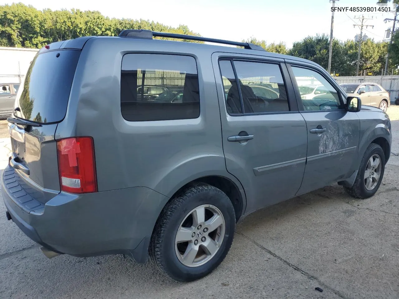 2009 Honda Pilot Exl VIN: 5FNYF48539B014501 Lot: 71162134