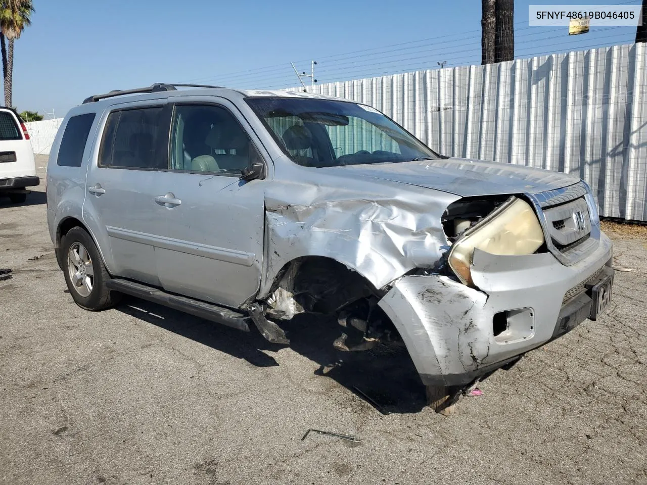 2009 Honda Pilot Exl VIN: 5FNYF48619B046405 Lot: 72287444