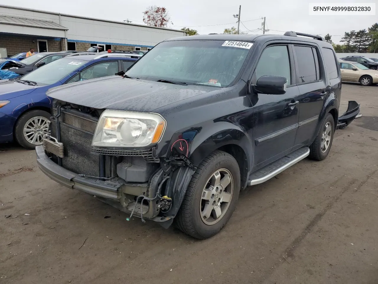 2009 Honda Pilot Touring VIN: 5FNYF48999B032830 Lot: 72514644