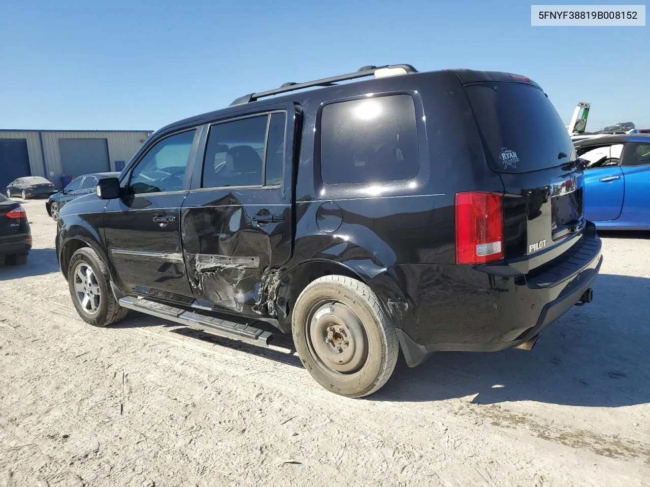 2009 Honda Pilot Touring VIN: 5FNYF38819B008152 Lot: 72543924