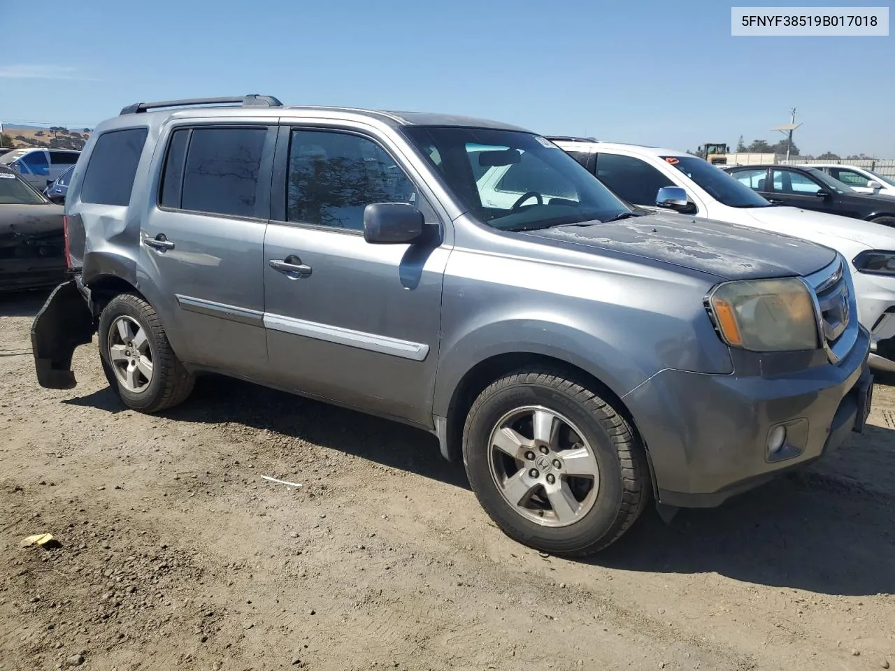 2009 Honda Pilot Exl VIN: 5FNYF38519B017018 Lot: 72824114