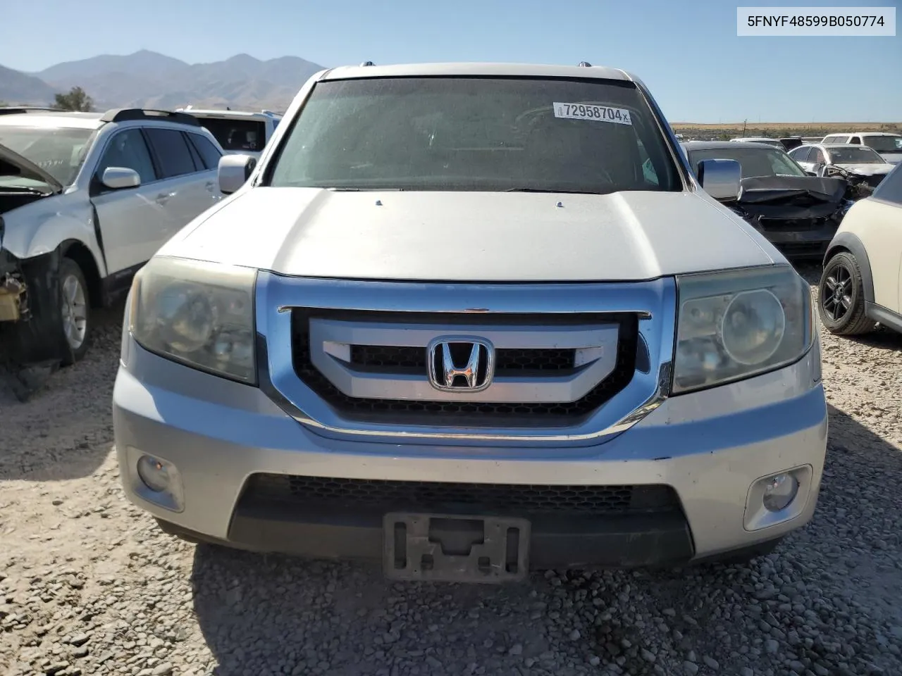 2009 Honda Pilot Exl VIN: 5FNYF48599B050774 Lot: 72958704