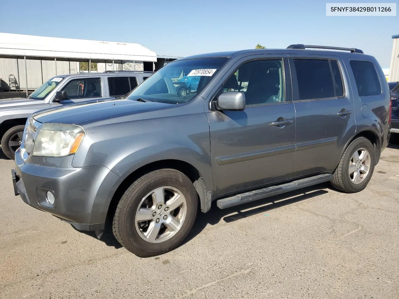 5FNYF38429B011266 2009 Honda Pilot Ex