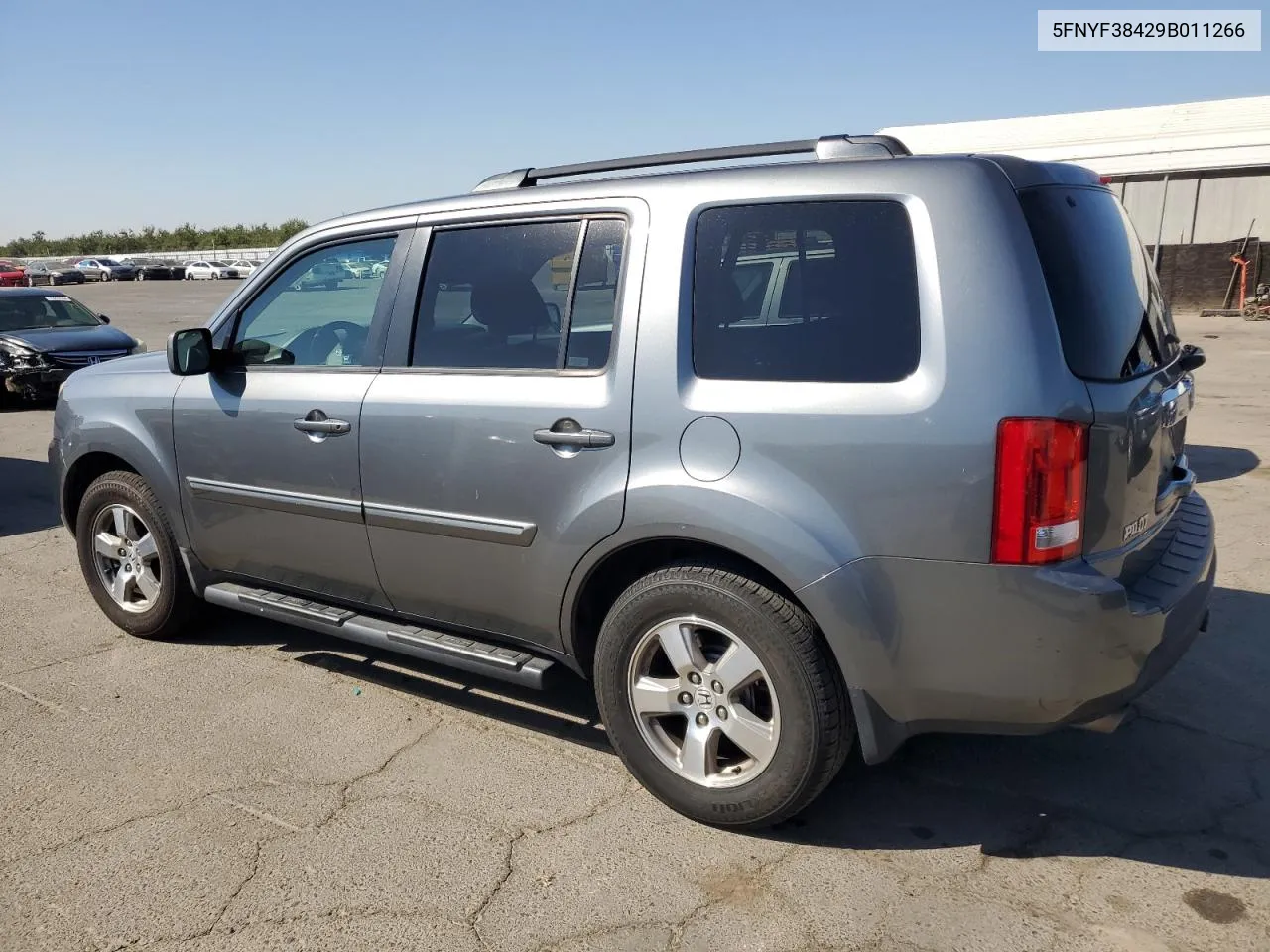 2009 Honda Pilot Ex VIN: 5FNYF38429B011266 Lot: 72970854