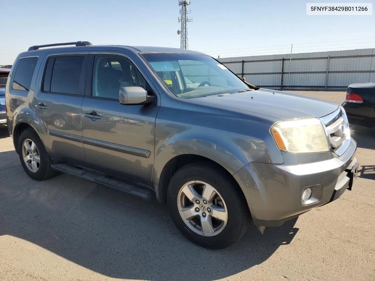 2009 Honda Pilot Ex VIN: 5FNYF38429B011266 Lot: 72970854