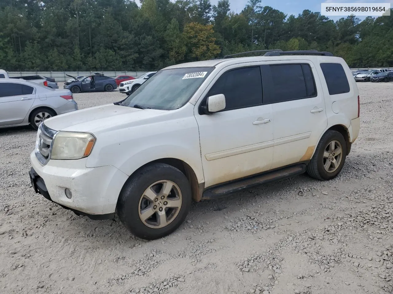 2009 Honda Pilot Exl VIN: 5FNYF38569B019654 Lot: 73032084