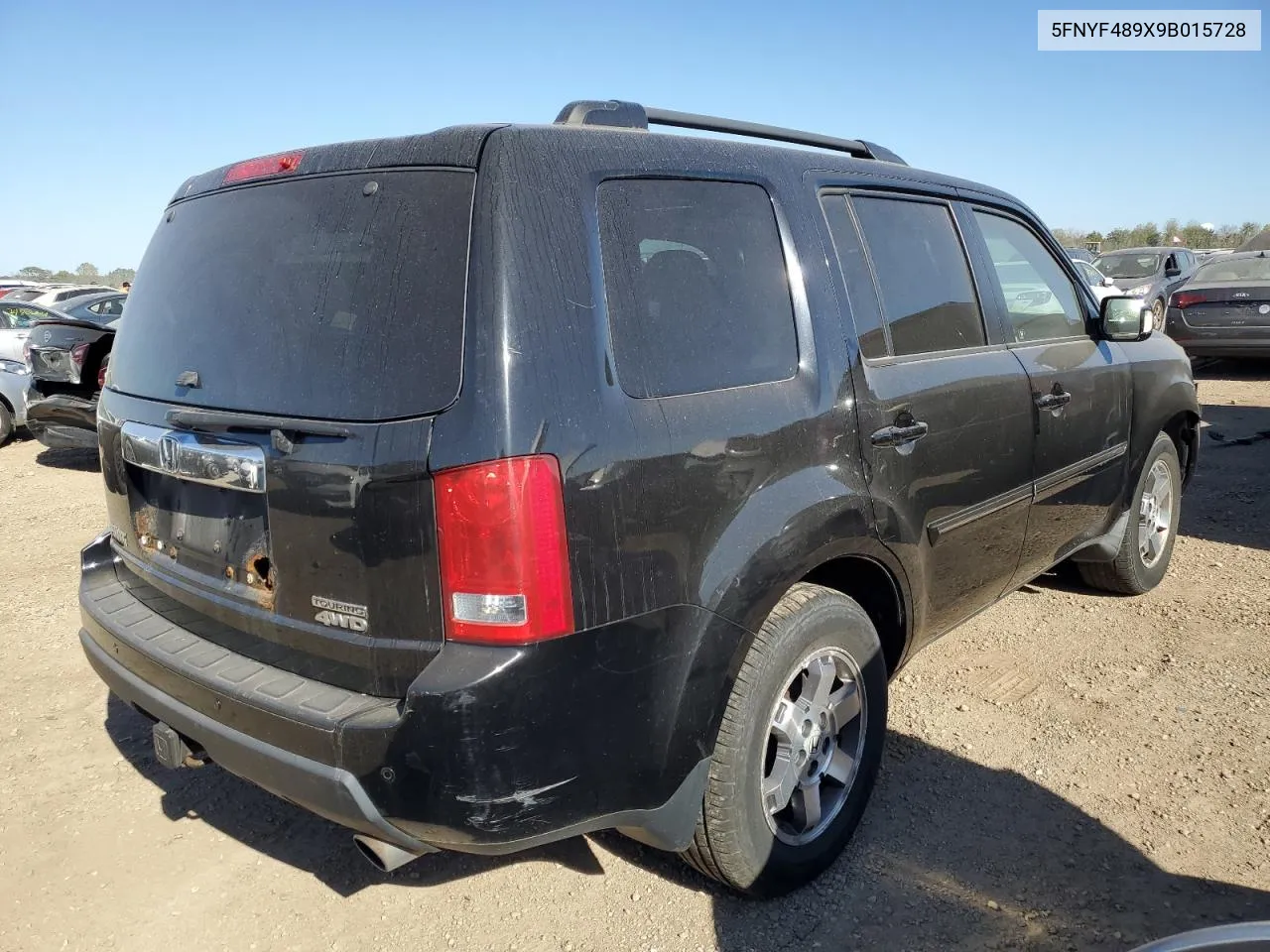 2009 Honda Pilot Touring VIN: 5FNYF489X9B015728 Lot: 73102354